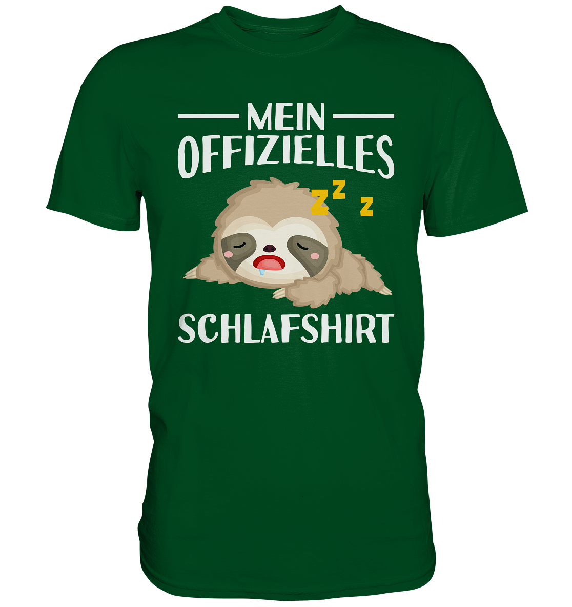 Offizielles Schlafshirt Nachthemd Schlafanzug Pyjama Faultier T-Shirt