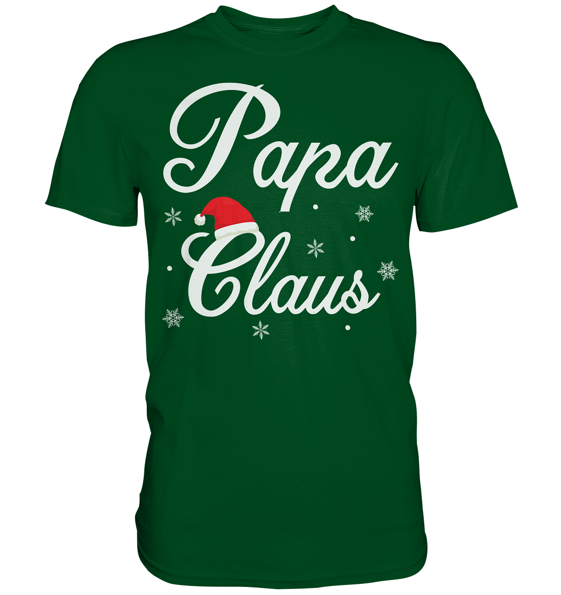 Papa Claus Familie Weihnachtsoutfit Xmas Weihnachten Weihnachtsmann Vater T-Shirt