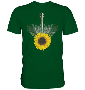 Ukulele Sonnenblumen T-Shirt Garten Hawaii Motiv Gärtner Geschenk
