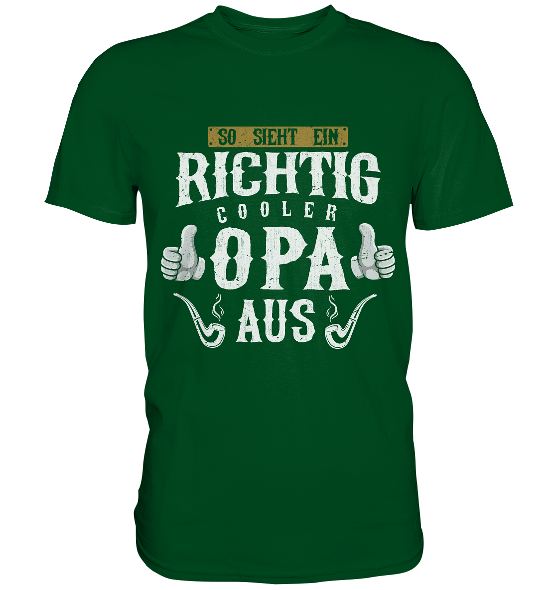 Richtig cooler Opa Herren Premium T-Shirt