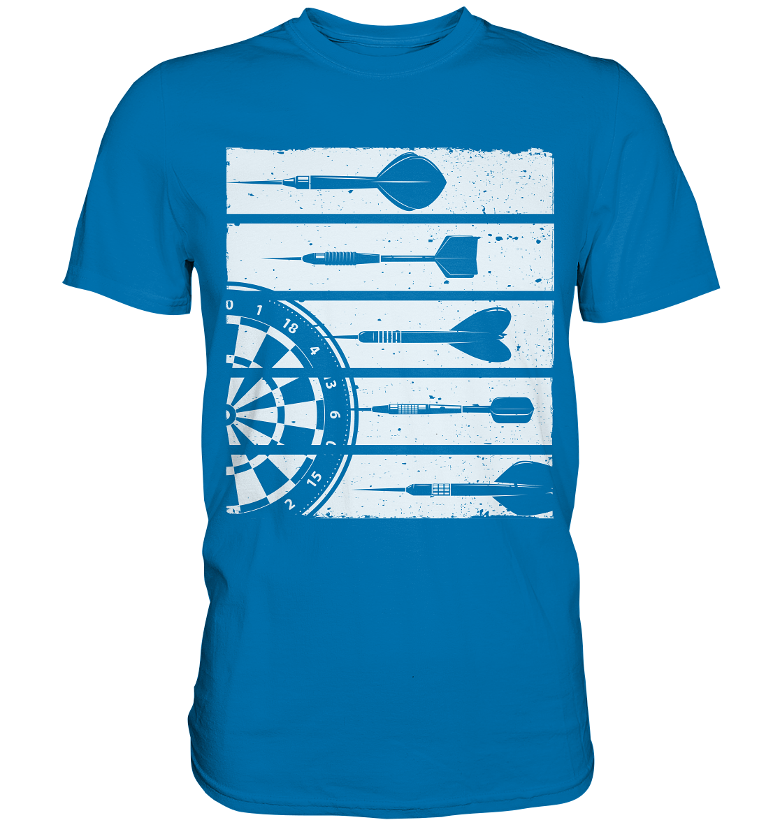 Retro Dartscheibe Dart Team Darts Pfeile T-Shirt