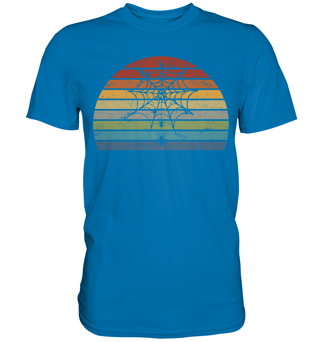 Spinne Insekten Spinnwebe Retro T-Shirt