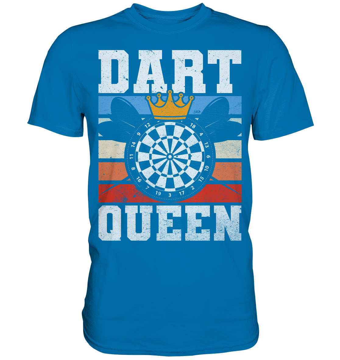 Dart Königin Hobby Darts Frau T-Shirt
