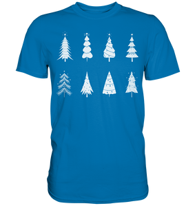 Minimalistische Weihnachtsbäume Weihnachtsshirt Weihnachtsoutfit Weihnachten T-Shirt