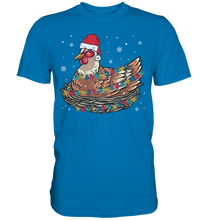 Laden Sie das Bild in den Galerie-Viewer, Weihnachtsshirt Huhn Landwirtschaft Weihnachtsoutfit Weihnachten T-Shirt

