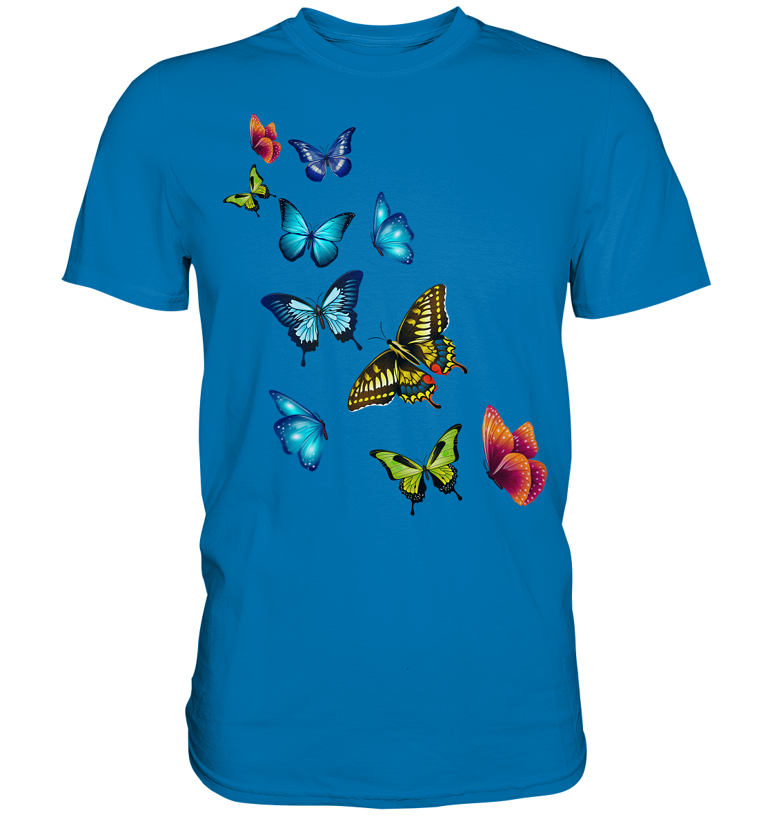 Bunte Farbenfrohe Schmetterlinge T-Shirt