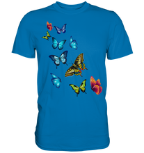 Laden Sie das Bild in den Galerie-Viewer, Bunte Farbenfrohe Schmetterlinge T-Shirt

