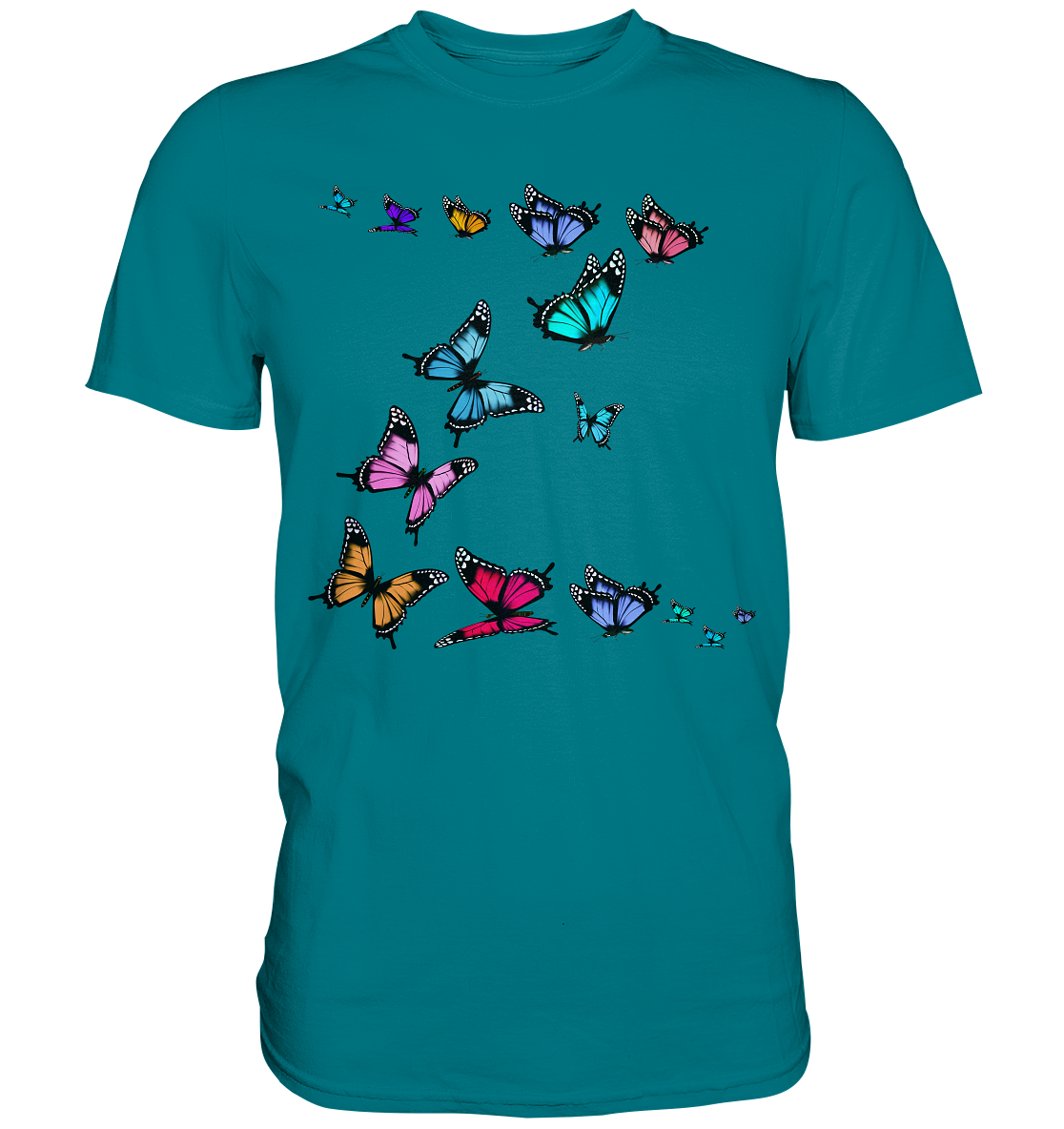 Bunte Schmetterlinge T-Shirt