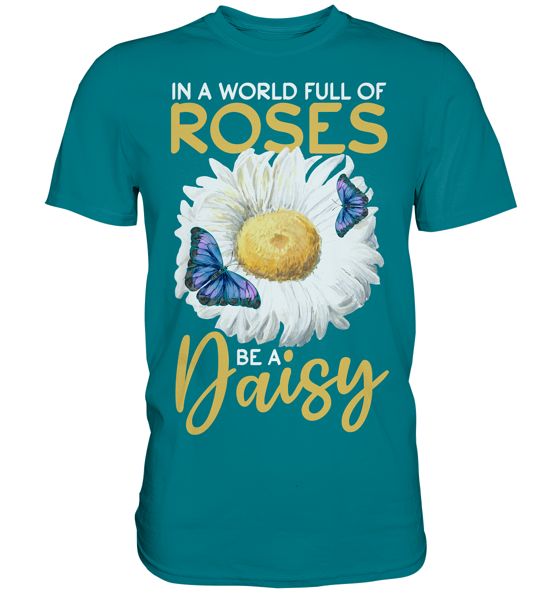Frauen Schmetterling Gänseblume T-Shirt