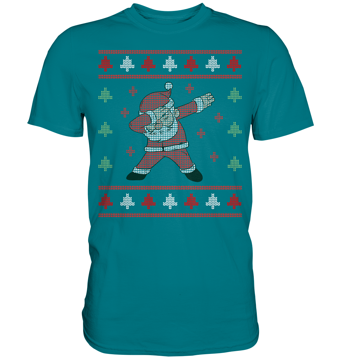 Dabbing Weihnachtsmann Santa Weihnachtsoutfit T-Shirt