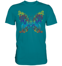 Laden Sie das Bild in den Galerie-Viewer, Kunst Farbiger Schmetterling T-Shirt
