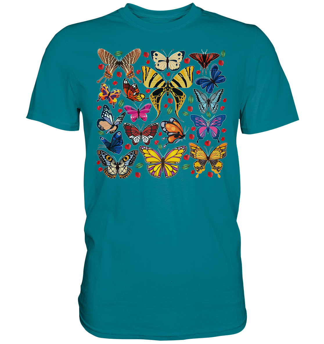 Bunte Schmetterlinge T-Shirt