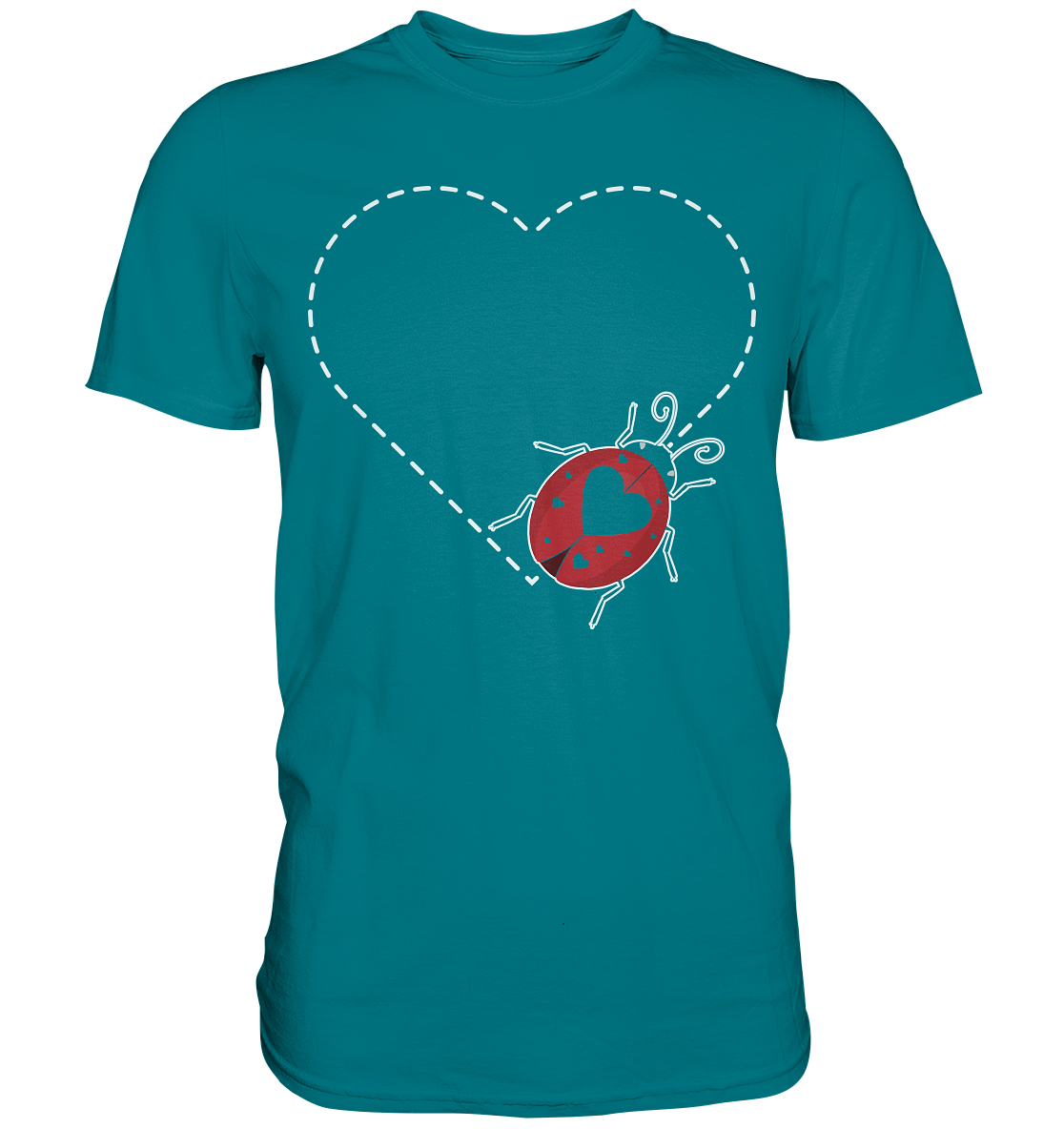 Marienkäfer Herz Insekten T-Shirt