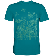 Laden Sie das Bild in den Galerie-Viewer, Natur Wiese Frauen Schmetterling Baum T-Shirt
