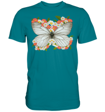 Laden Sie das Bild in den Galerie-Viewer, Frauen Blumen Schmetterling T-Shirt
