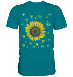 Sonnenblume Schmetterling T-Shirt