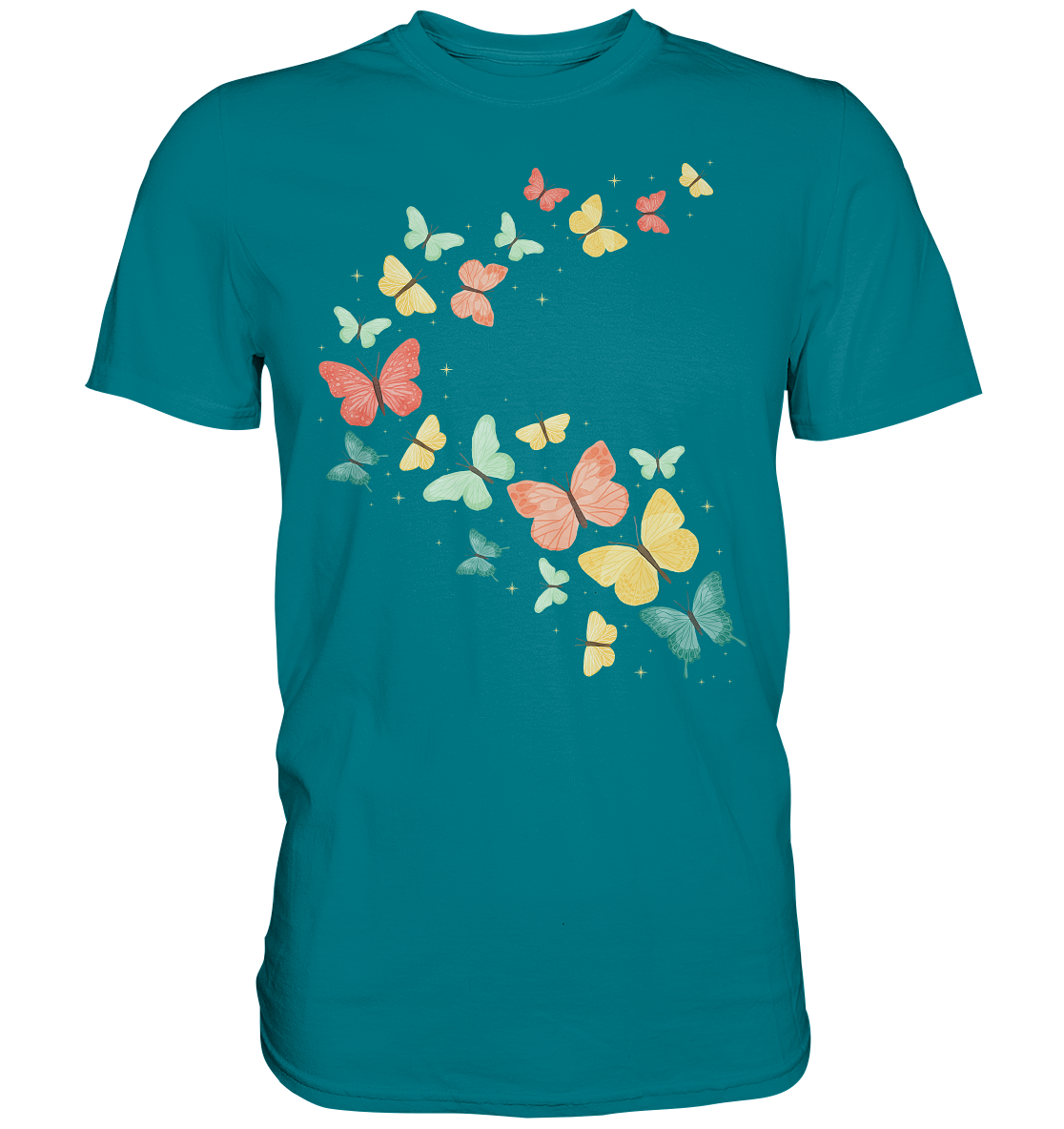 Farbenfrohe Bunte Schmetterling T-Shirt