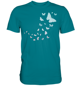 Frauen Pastel Bunte Schmetterlinge T-Shirt