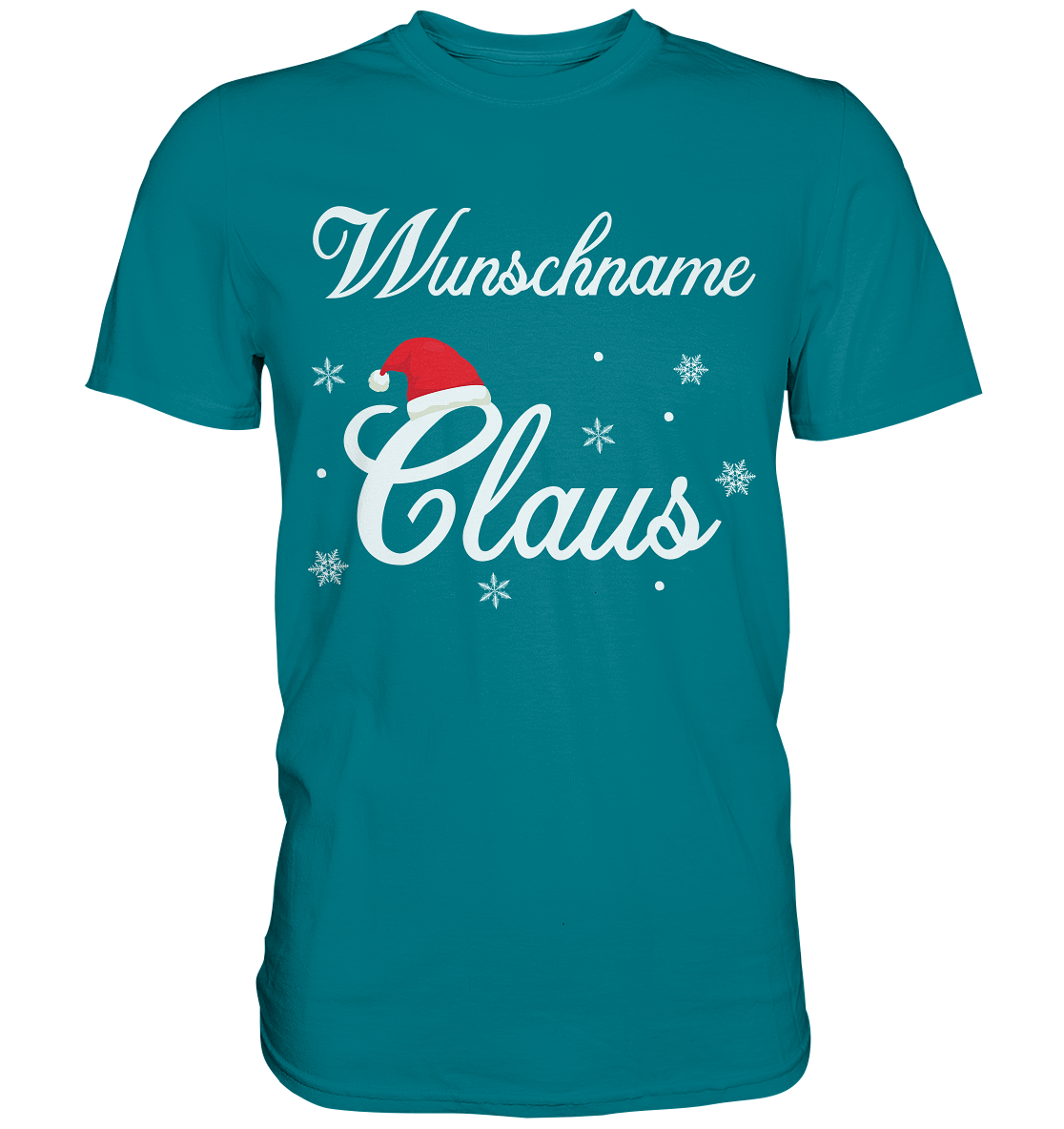 Personalisiertes Weihnachtsoutfit Xmas Familie Weihnachten Santa Claus T-Shirt