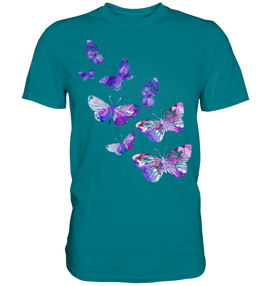Lila Schmetterlinge T-Shirt