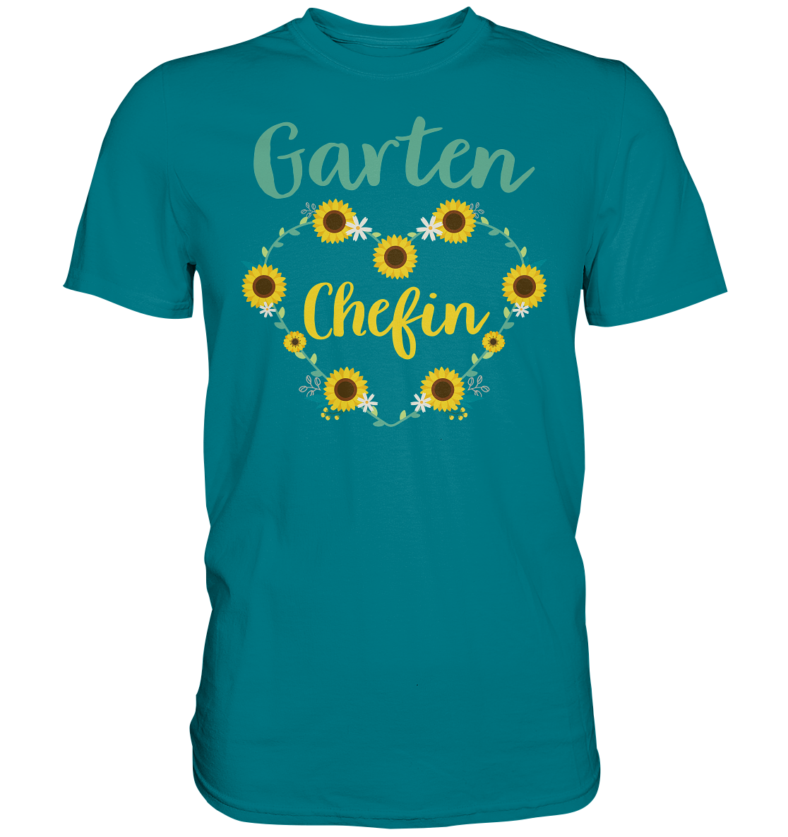 Garten Chefin T-Shirt Sonnenblumen Garten Motiv Gärtner Geschenk