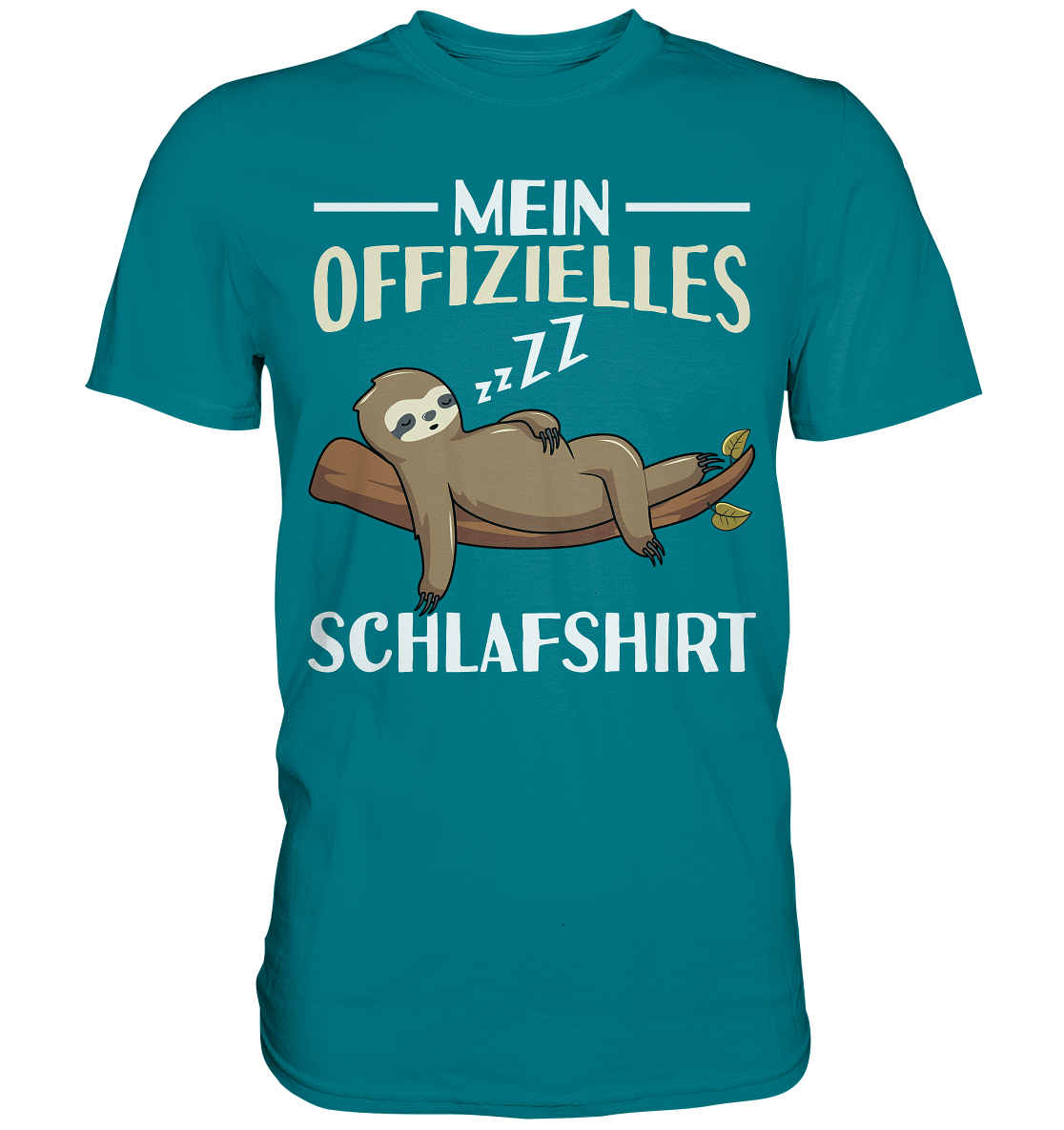 Offizielles Schlafshirt Nachthemd Schlafanzug Pyjama Faultier T-Shirt