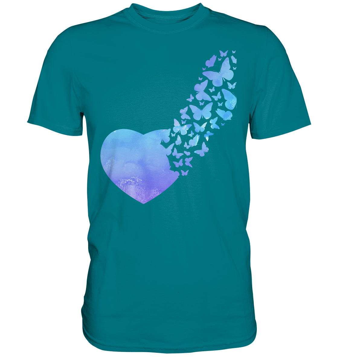 Buntes Frauen Schmetterling T-Shirt