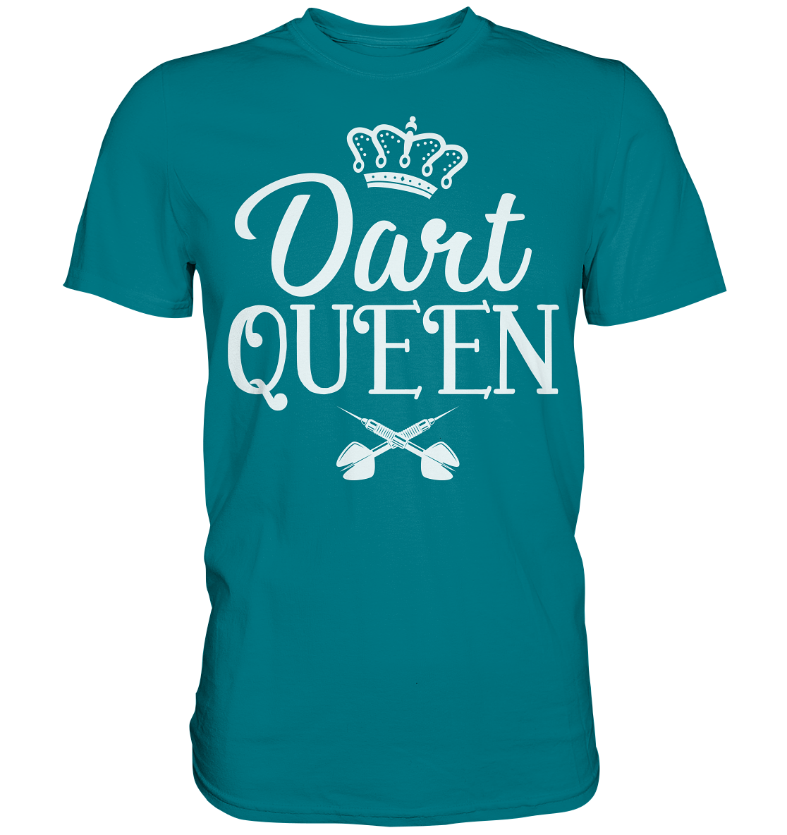 Dart Queen Frau Dartspielerin Darts T-Shirt