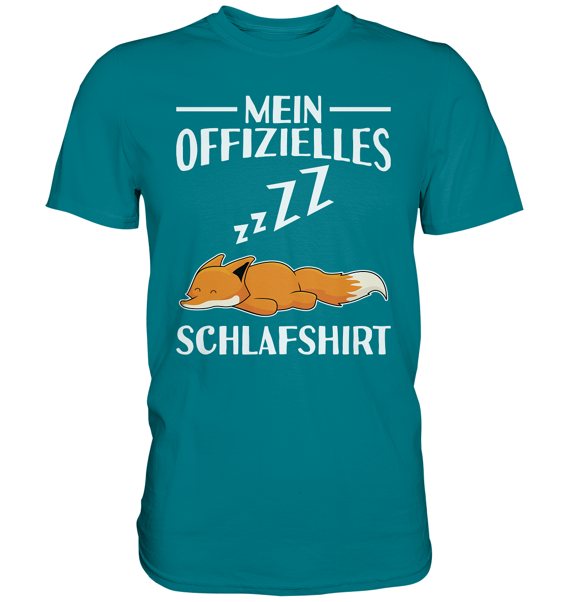 Offizielles Schlafshirt Nachthemd Schlafanzug Pyjama Fuchs T-Shirt
