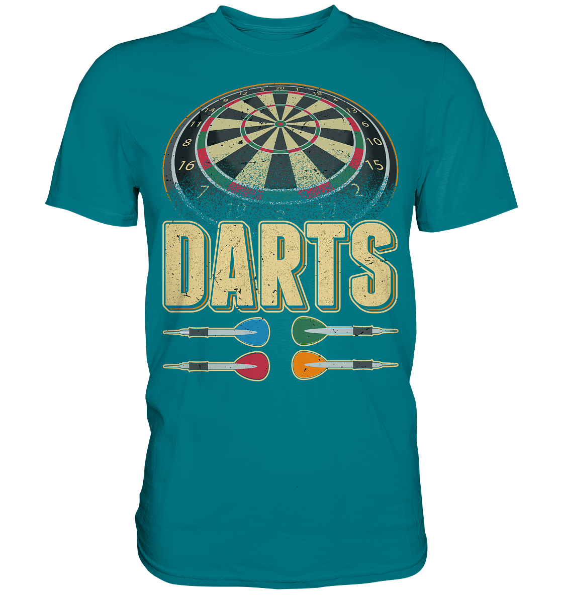 Dartpfeil Dartscheibe 180 Darts T-Shirt