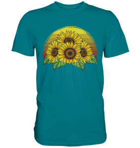 Retro Sonnenblumen T-Shirt Gärtner Geschenk
