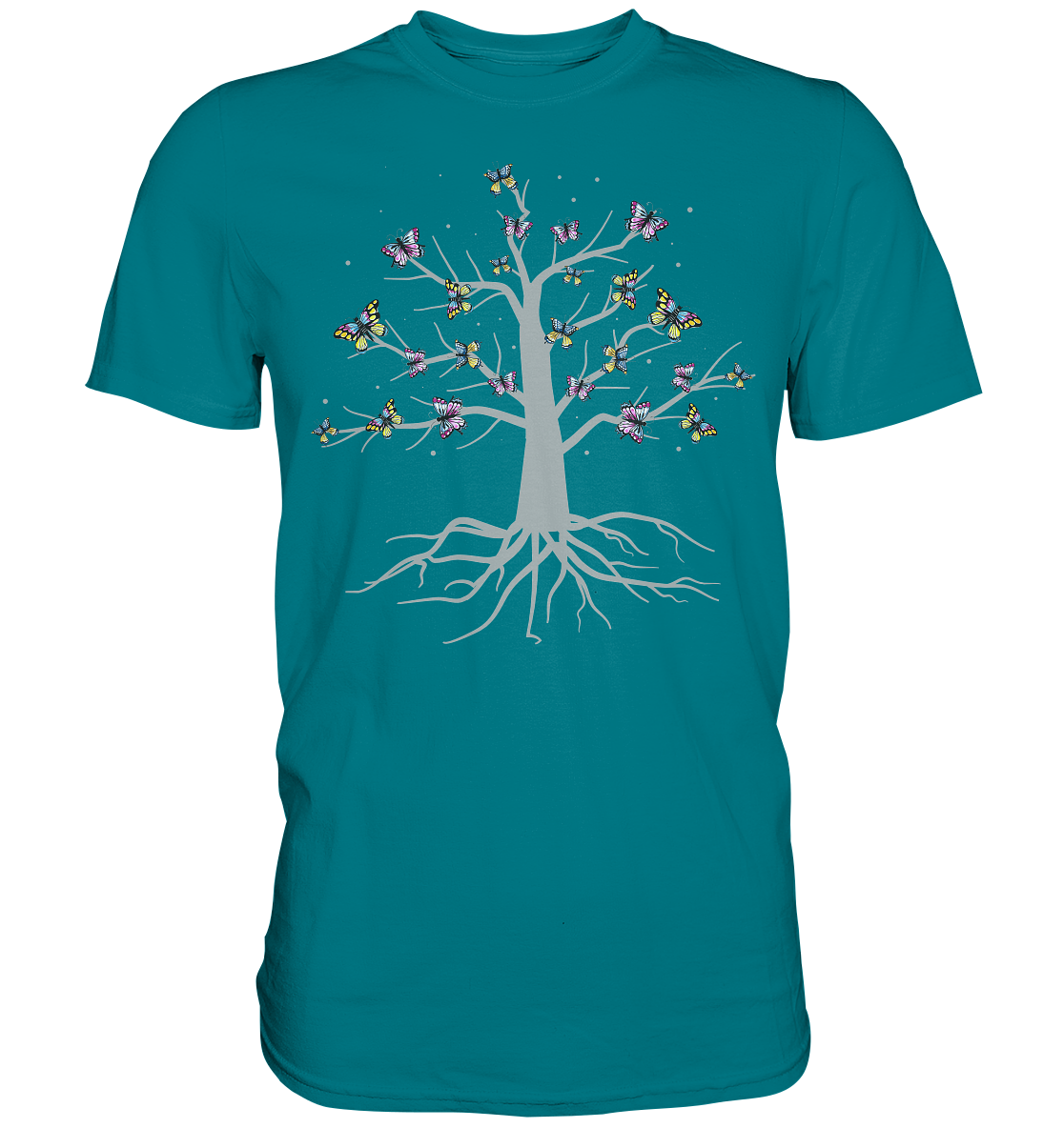 Bunter Schmetterling Baum T-Shirt Kopie Kopie Kopie - Premium Shirt