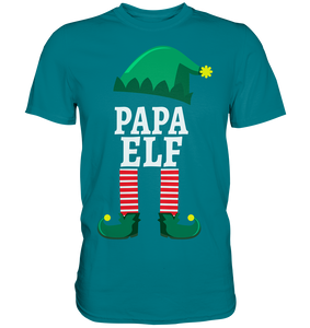 Papa Elf Familie Weihnachten Vater Weihnachtself T-Shirt