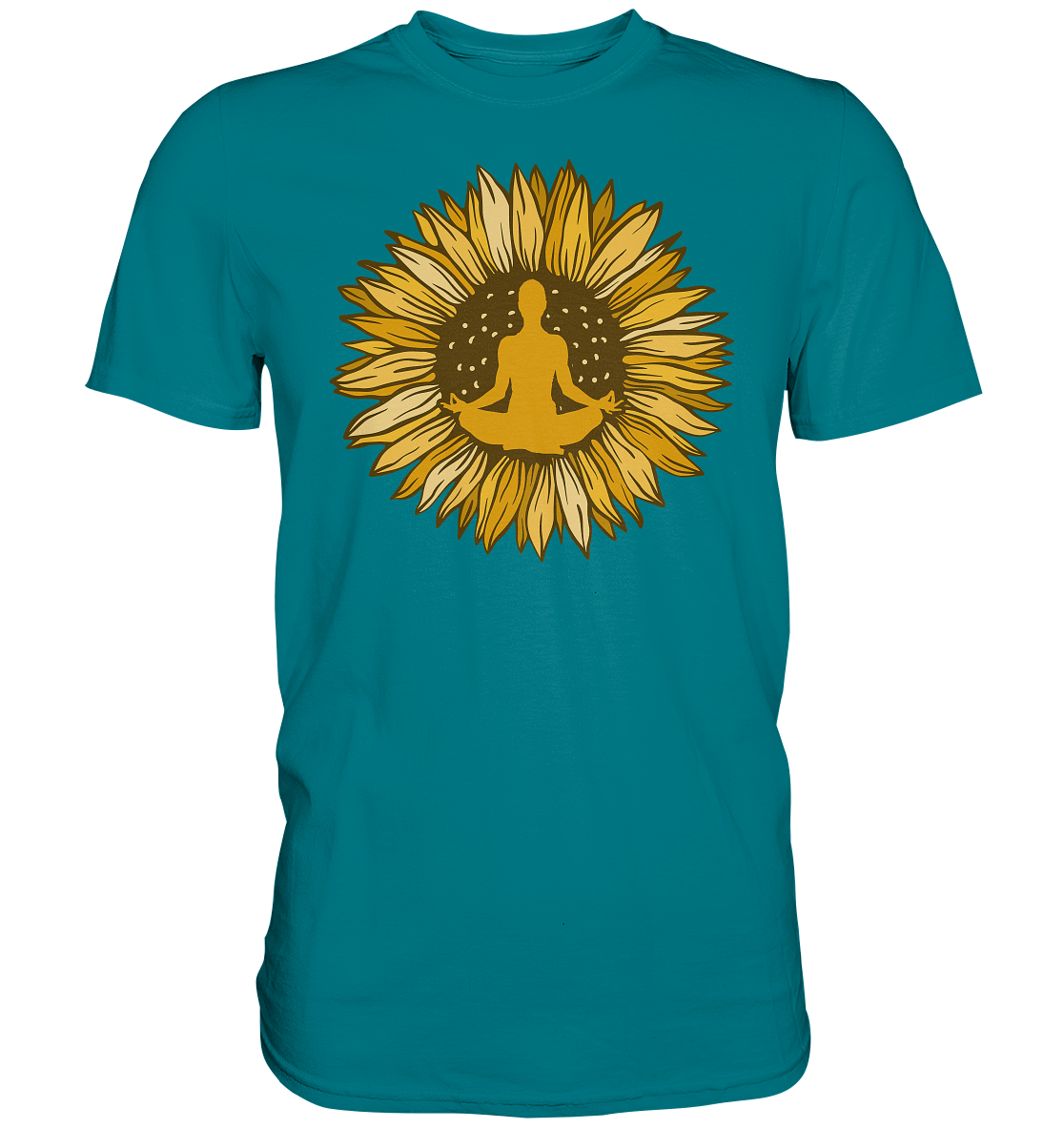 Yoga Sonnenblumen T-Shirt Gärtner Geschenk Garten Meditation