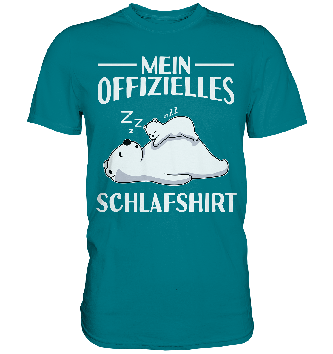 Offizielles Schlafshirt Nachthemd Schlafanzug Pyjama Eisbären T-Shirt