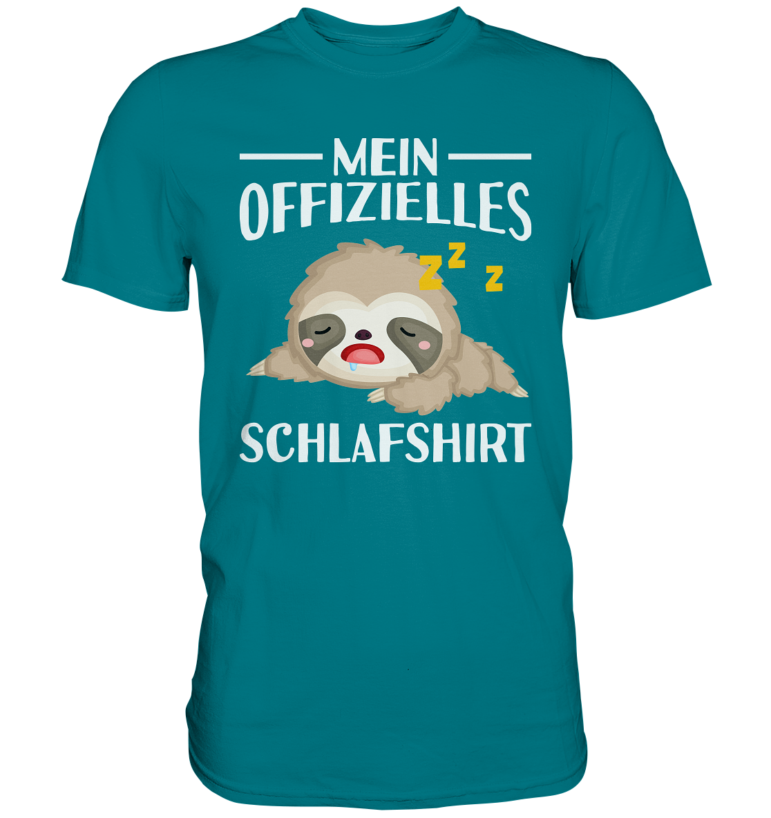 Offizielles Schlafshirt Nachthemd Schlafanzug Pyjama Faultier T-Shirt