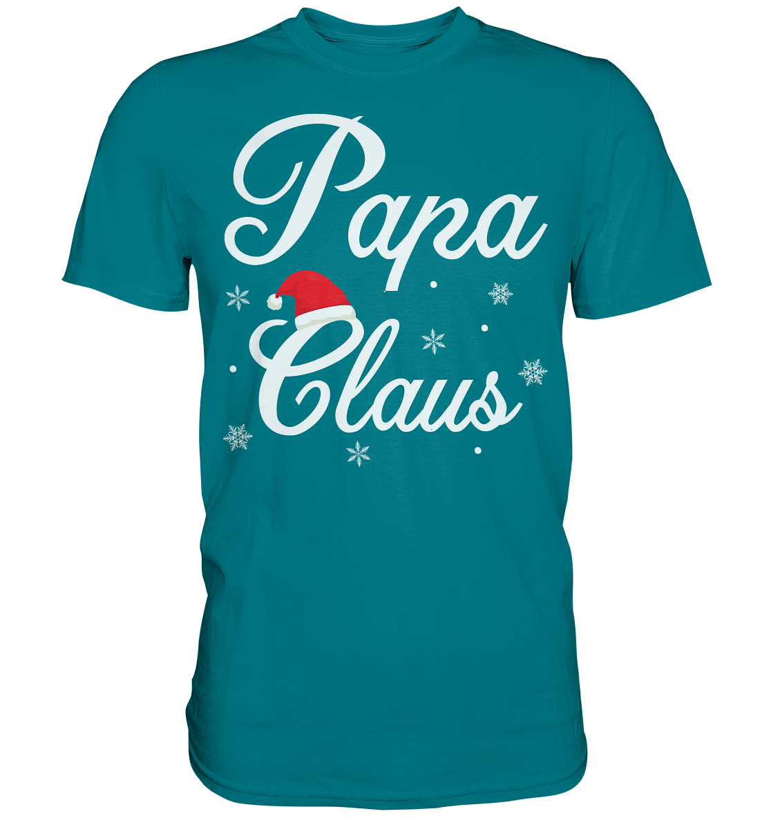 Papa Claus Familie Weihnachtsoutfit Xmas Weihnachten Weihnachtsmann Vater T-Shirt