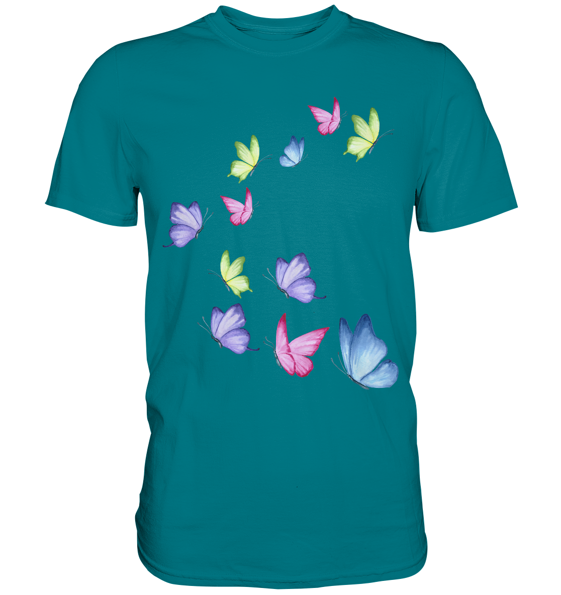 Bunte Schmetterlinge T-Shirt