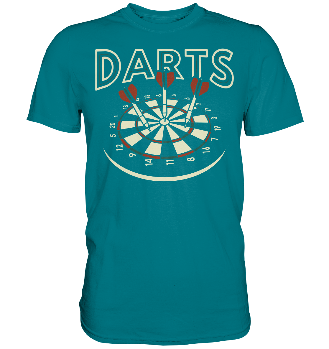Vintage Darts Dartscheibe Sport Dartpfeile T-Shirt