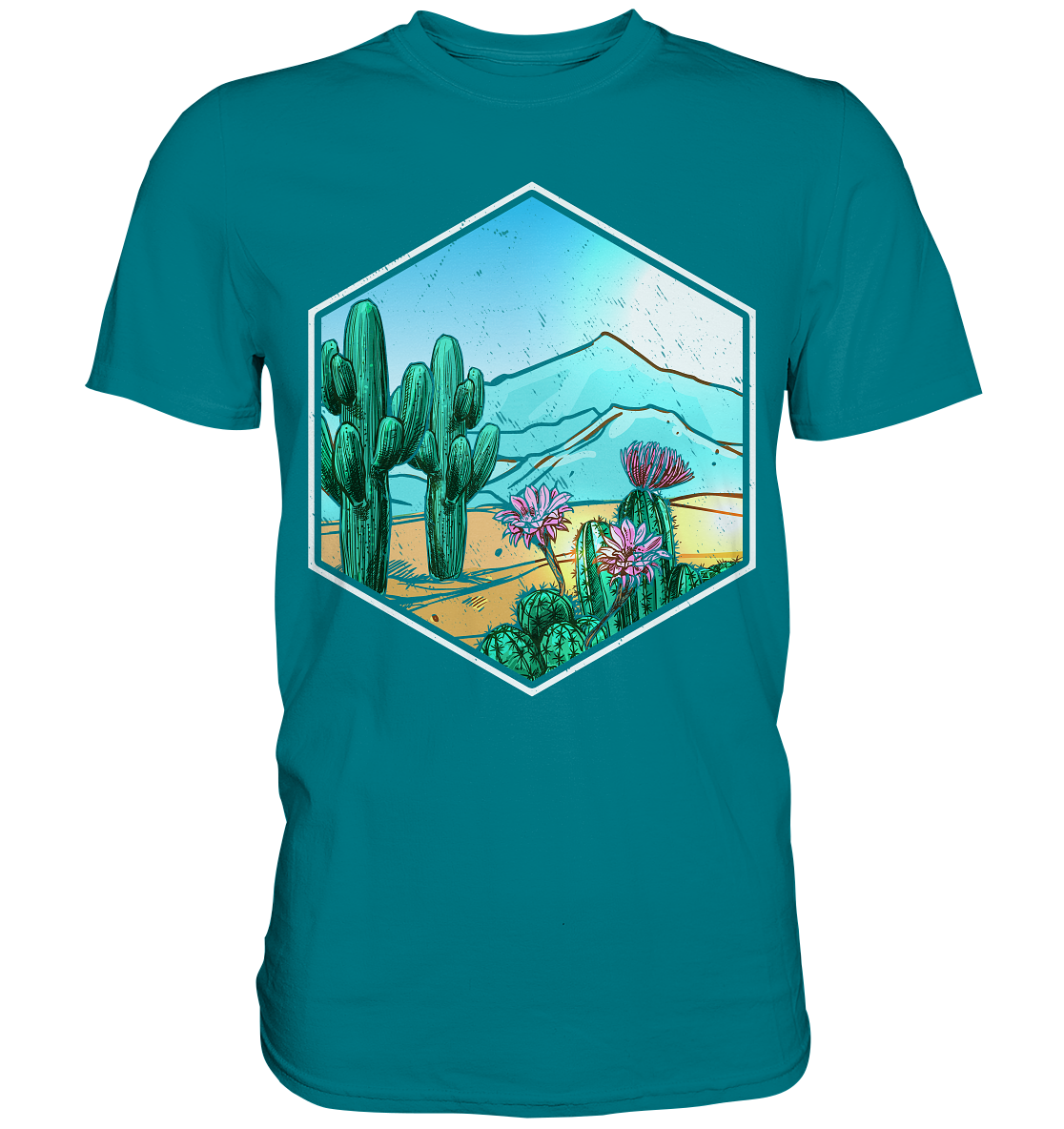 Wüste Sukkulenten Kakteen Pflanzen Kaktus T-Shirt