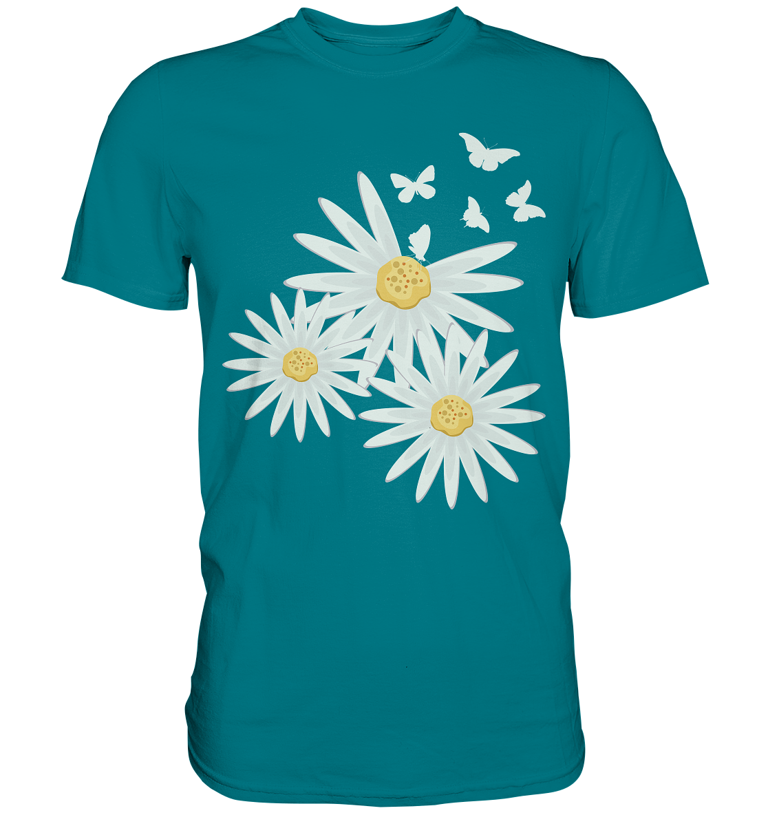 Gänseblümchen Schmetterlinge T-Shirt