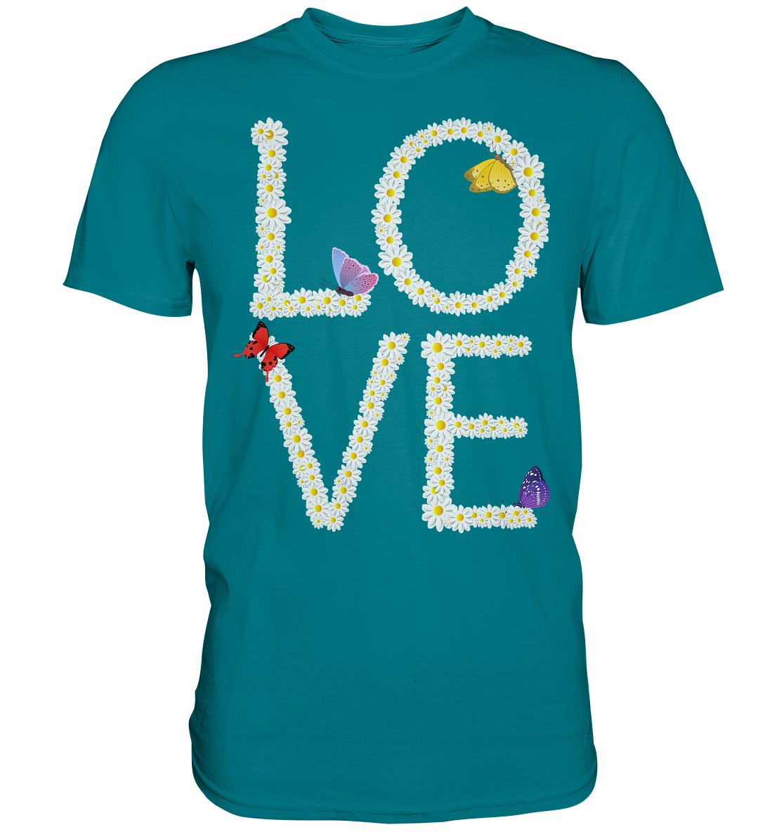 Love Gänseblumen Frauen Schmetterling T-Shirt