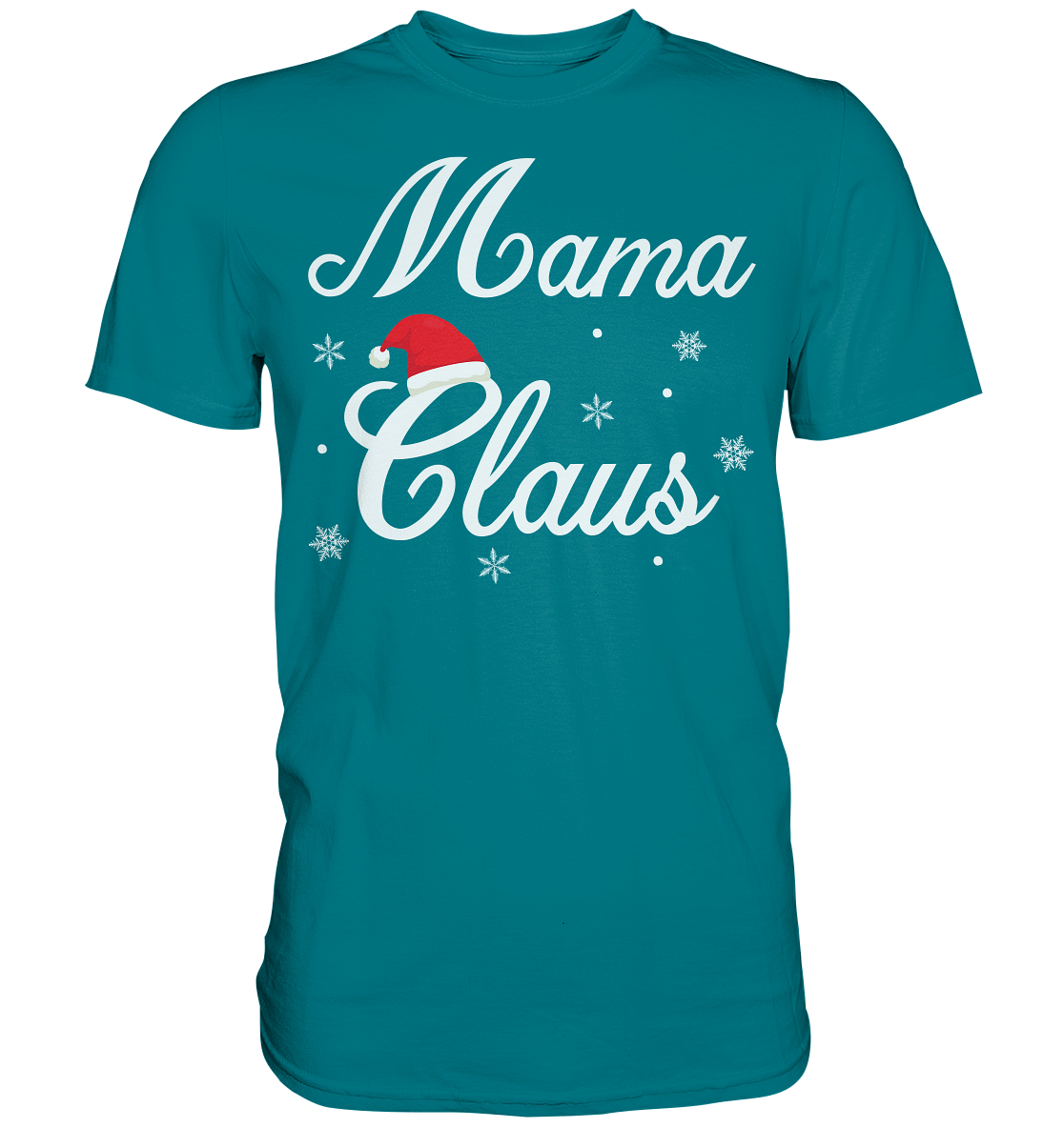Mama Claus Familie Weihnachtsoutfit Xmas Weihnachten Weihnachtsmann Mutter T-Shirt