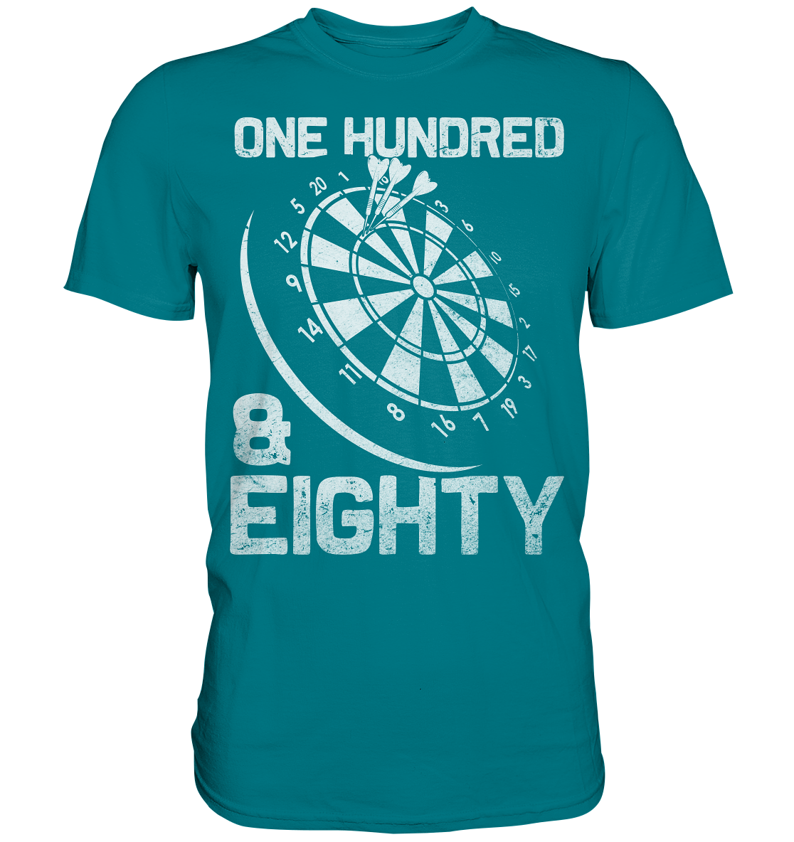 Darts 180 Triple 20 Dartscheibe einhundertachtzig T-Shirt