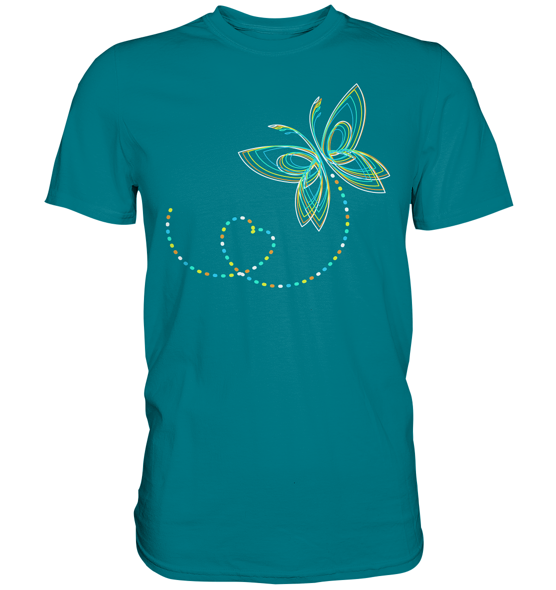 Frauen Bunter Schmetterling T-Shirt