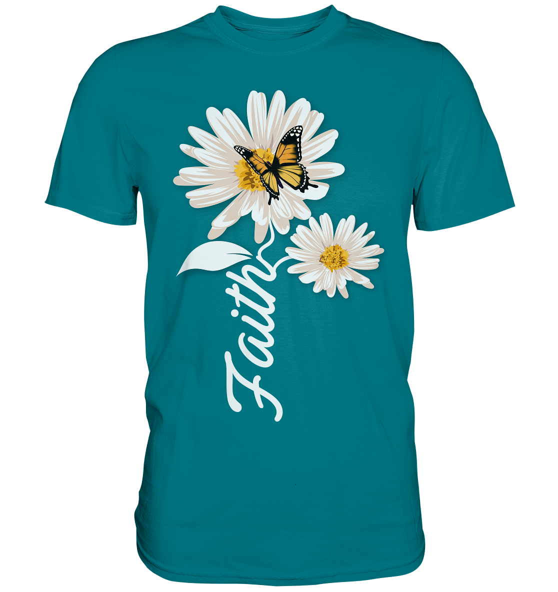 Glaube Frauen Schmetterling Faith T-Shirt