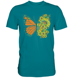 Schmetterling Sonnenblumen T-Shirt Garten Gärtner Geschenk
