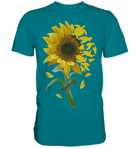 Schildkröten Sonnenblumen T-Shirt Garten Motiv Gärtner Geschenk