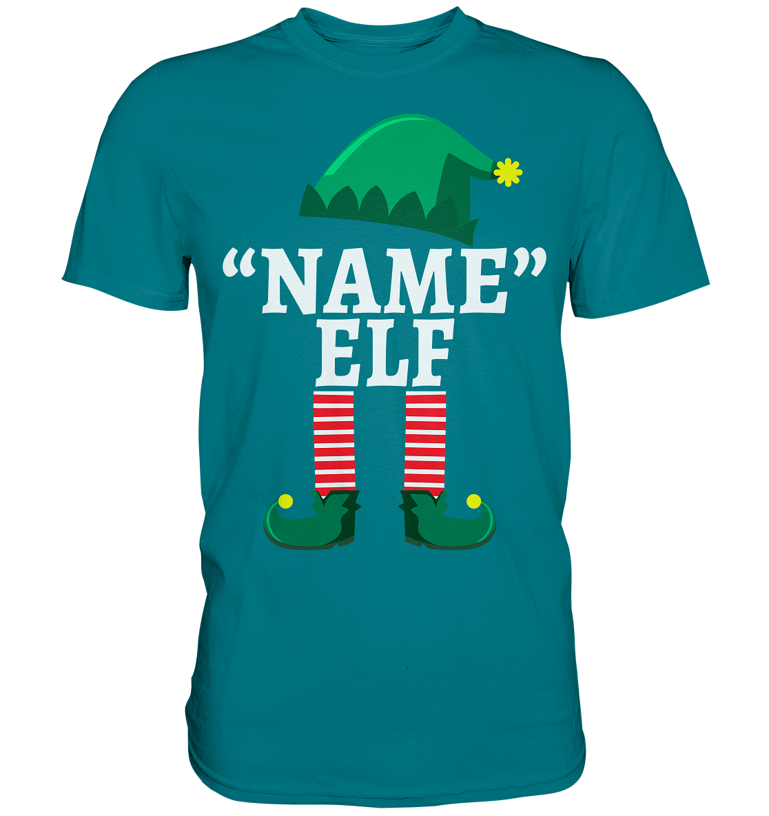 Elf Personalisiertes Weihnachtsoutfit Familie Weihnachten Weihnachtself T-Shirt