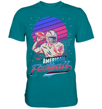 Laden Sie das Bild in den Galerie-Viewer, Vaporwave 80er 90er Ballsport American Football T-Shirt
